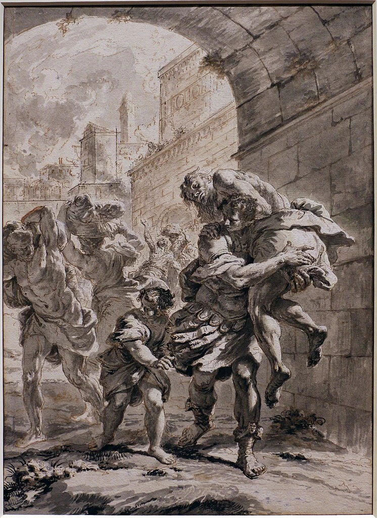 Enea e Anchise in fuga da Troia - Galleria degli Uffizi, Firenze